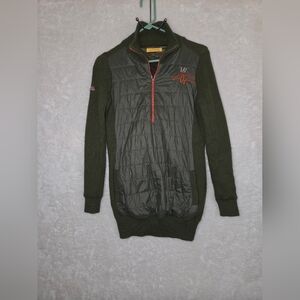 Louis Castel Golf Green 1/4 Zip Wool Mens Pullover Sweater (Sz Korea 90/US XS)